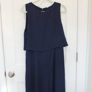 Navy Blue Pants Suit